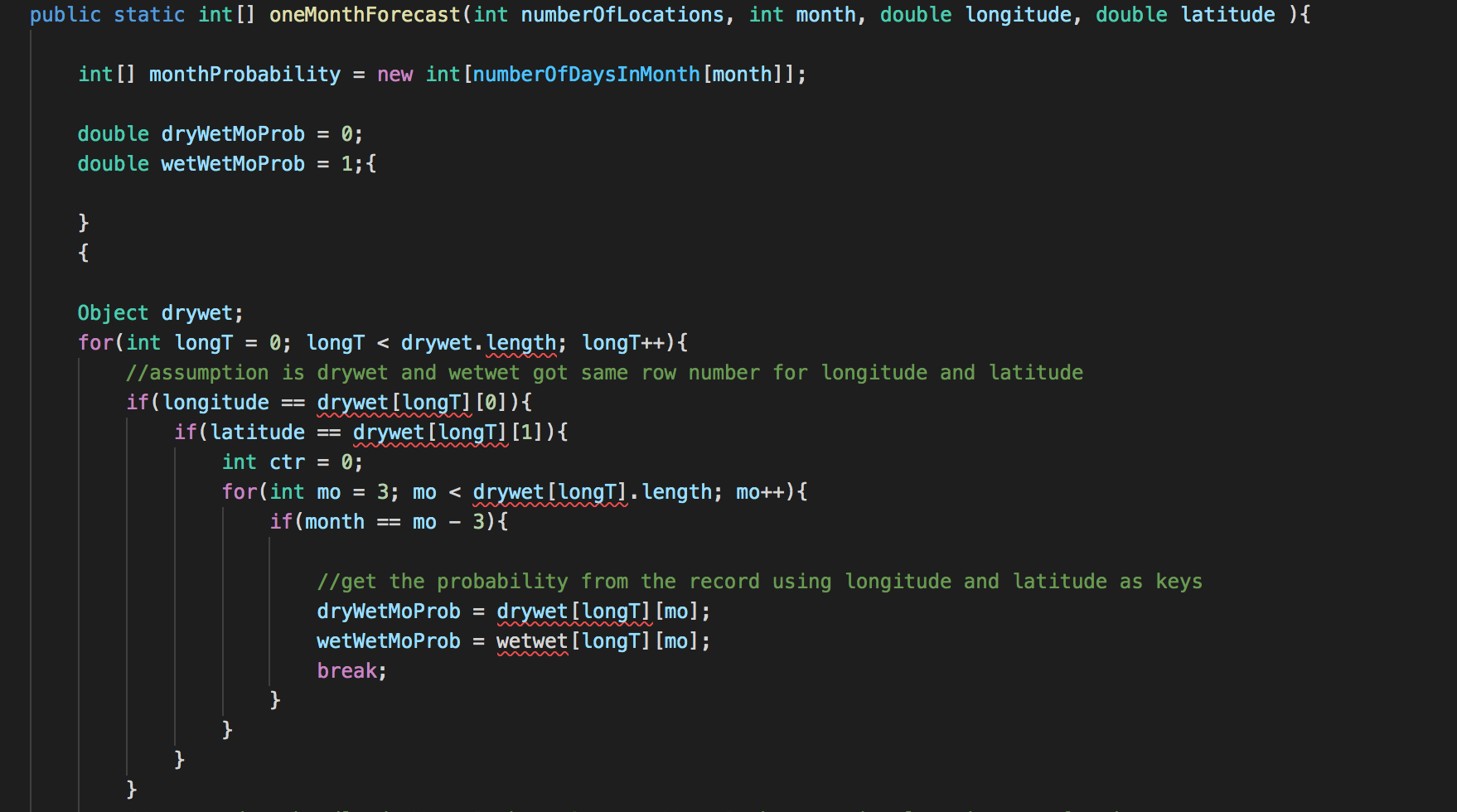 Solved Please help fix code errors in java.The type of the | Chegg.com