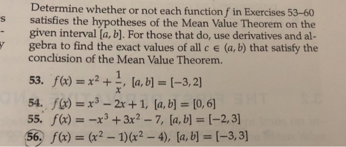 Solved Determine whether or not each function f in Exercises | Chegg.com