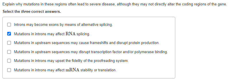 Solved Explain why mutations in these regions often lead to | Chegg.com