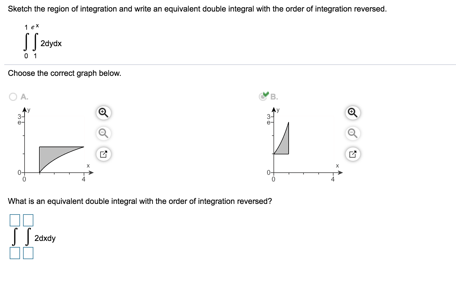 Solved Sketch The Region Of Integration And Write An Equi