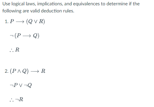 Solved Use Logical Laws, Implications, And Equivalences To | Chegg.com