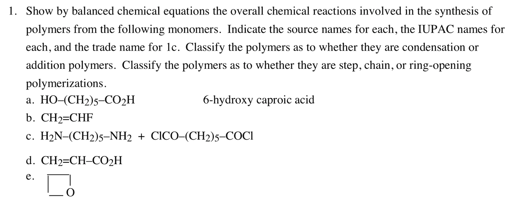 Solved 1. Show By Balanced Chemical Equations The Overall 