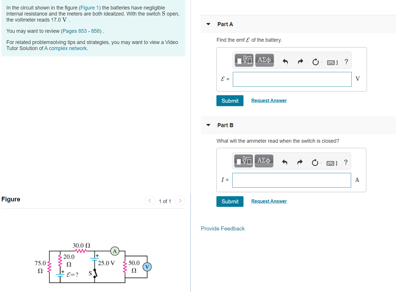 Solved In the circuit shown in the figure (Figure 1) the | Chegg.com