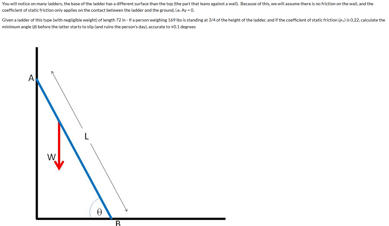 Solved You will notice on many ladders, the base of the | Chegg.com
