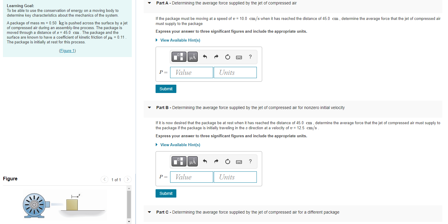 Solved Learning Goal: Part A - Determining the average force | Chegg.com