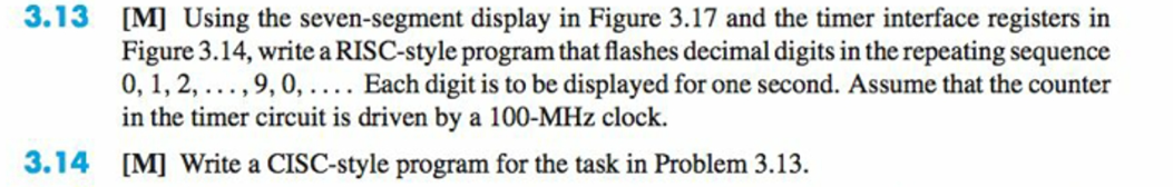 Solved 3.13 [M] Using the seven-segment display in Figure | Chegg.com