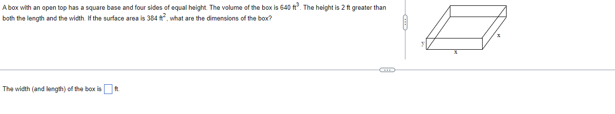 Solved A box with an open top has a square base and four | Chegg.com