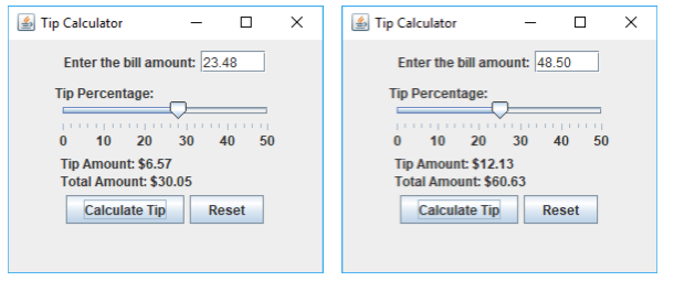 JAVA Tip Calculator Program (JAVA) DO NOT USE A | Chegg.com