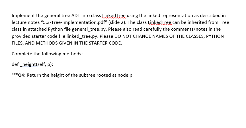 Solved From General Tree Import Tree Class 