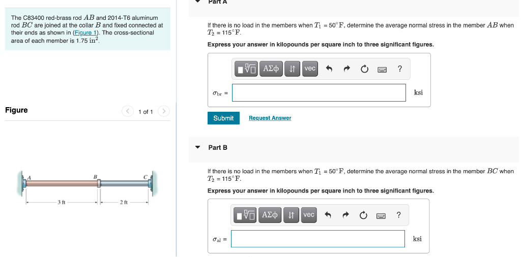 Solved The C83400 redbrass rod AB and 2014T6 aluminum rod