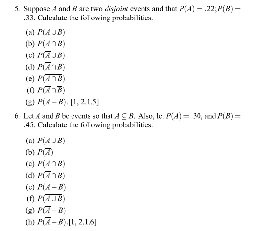 Solved 5. Suppose A And B Are Two Disjoint Events And That | Chegg.com