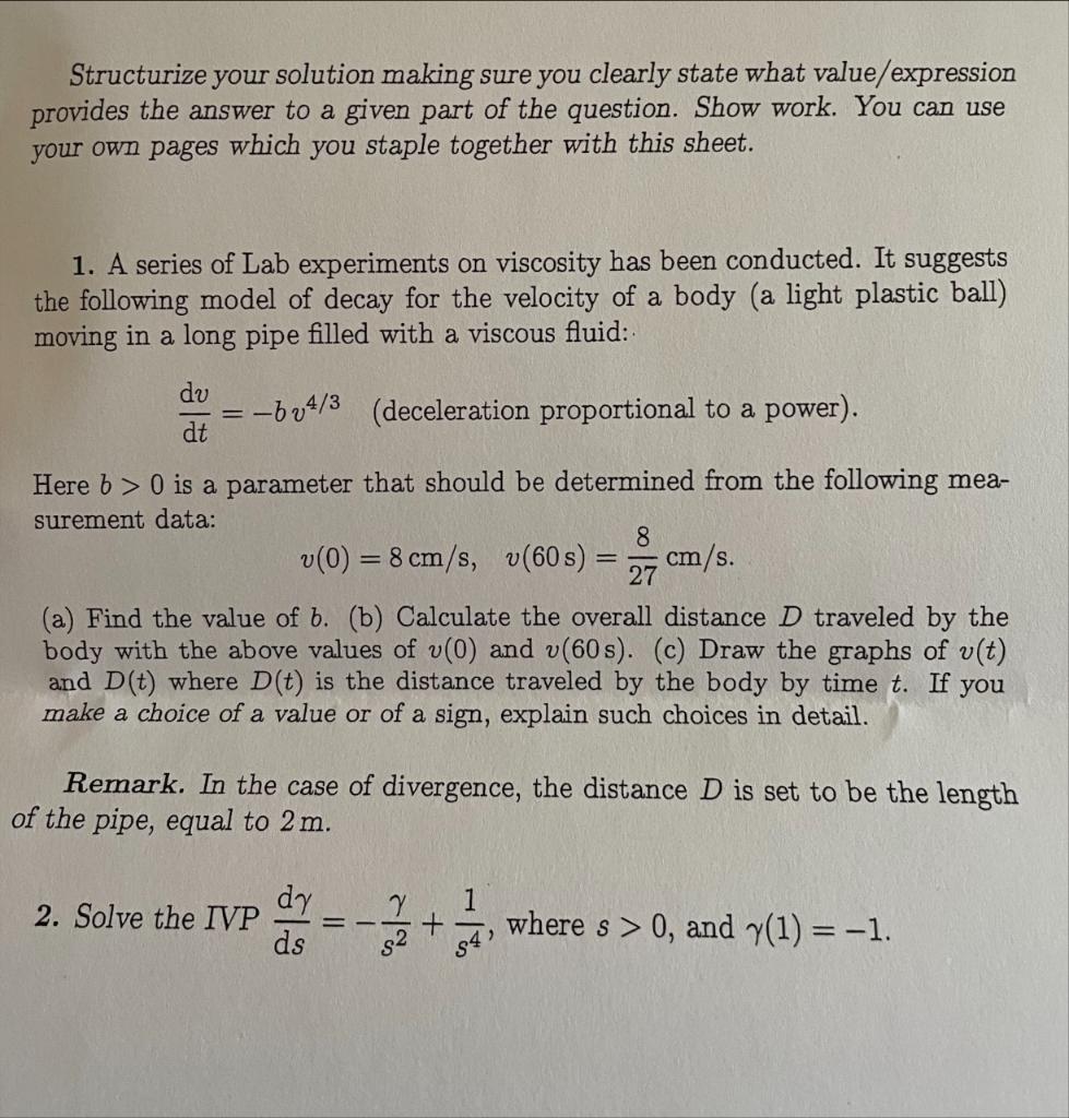 Solved Could you solve this problem 1 a to c, and problem 2? | Chegg.com