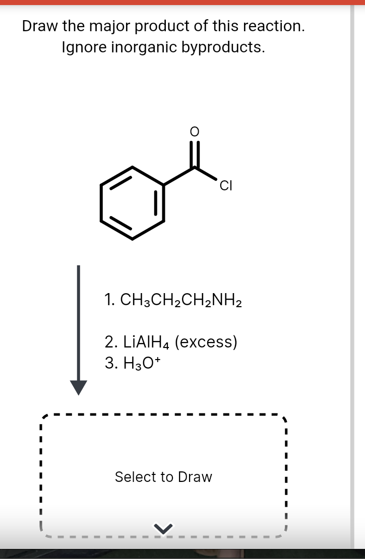 Solved Draw the major product of this reaction. Ignore