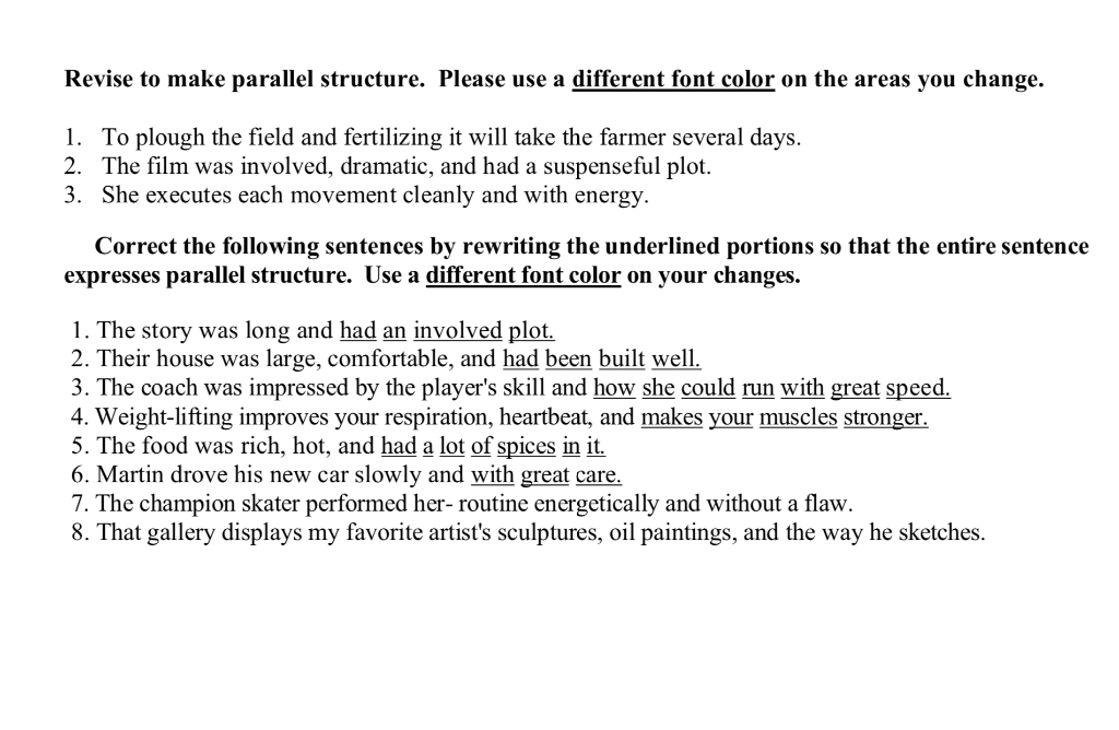 solved-revise-to-make-parallel-structure-please-use-a-chegg