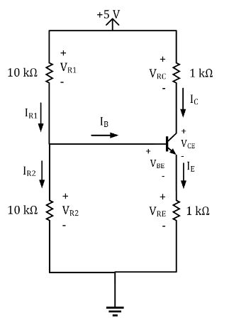 Solved Determine V_R1, V_R2, V_RC, V_CE, R_RE, and V_BE | Chegg.com