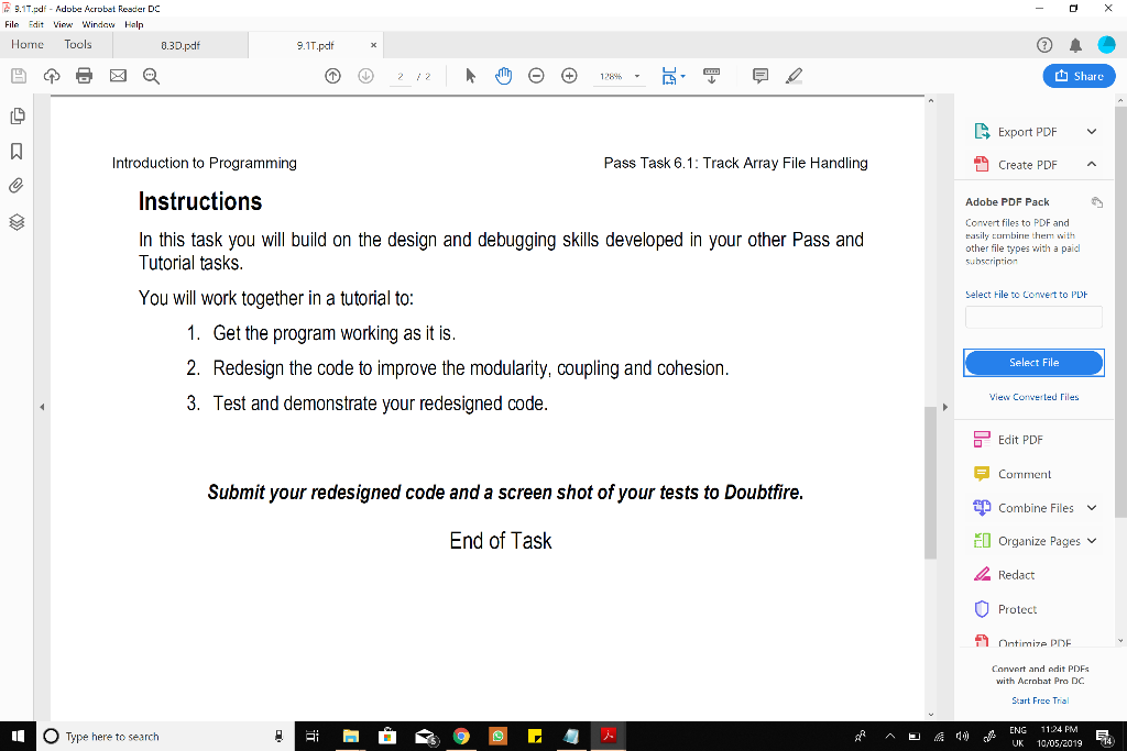 RUBY PROGRAMMING BASIC READ AND WRITE # writes the | Chegg.com