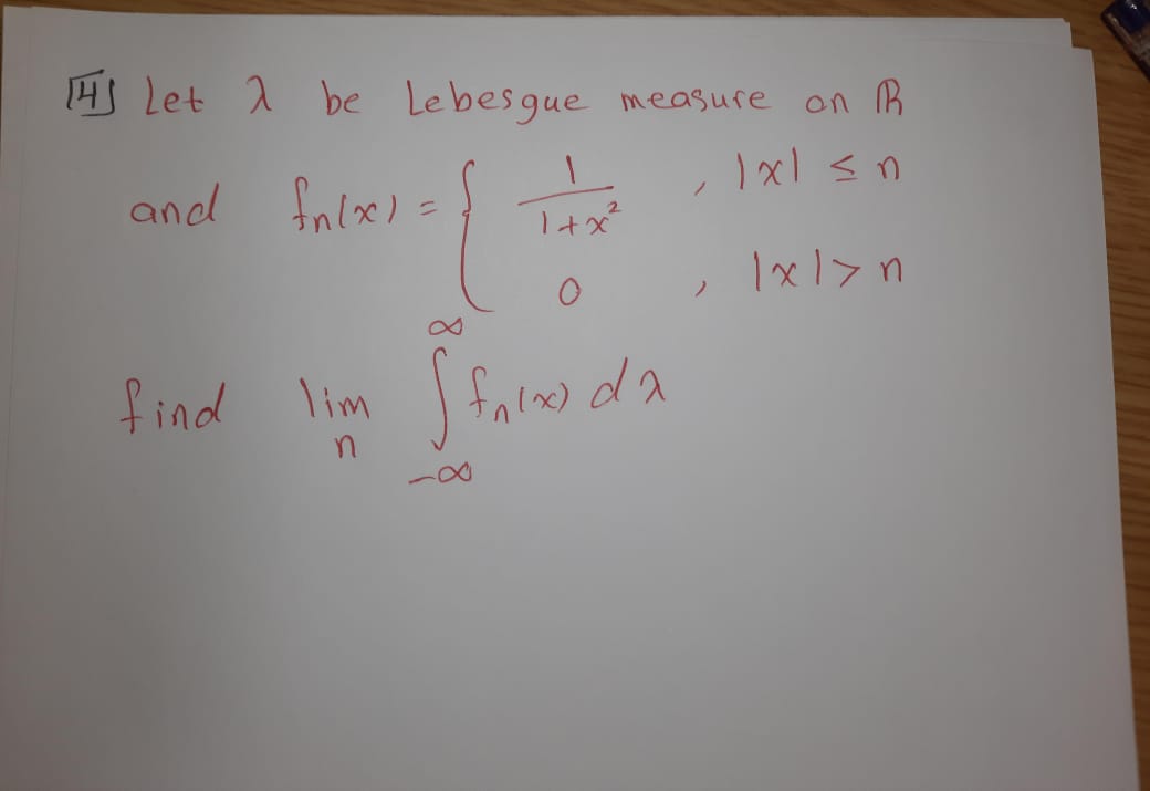 Solved [4] ﻿Let λ ﻿be Lebesgue measure on Rand | Chegg.com