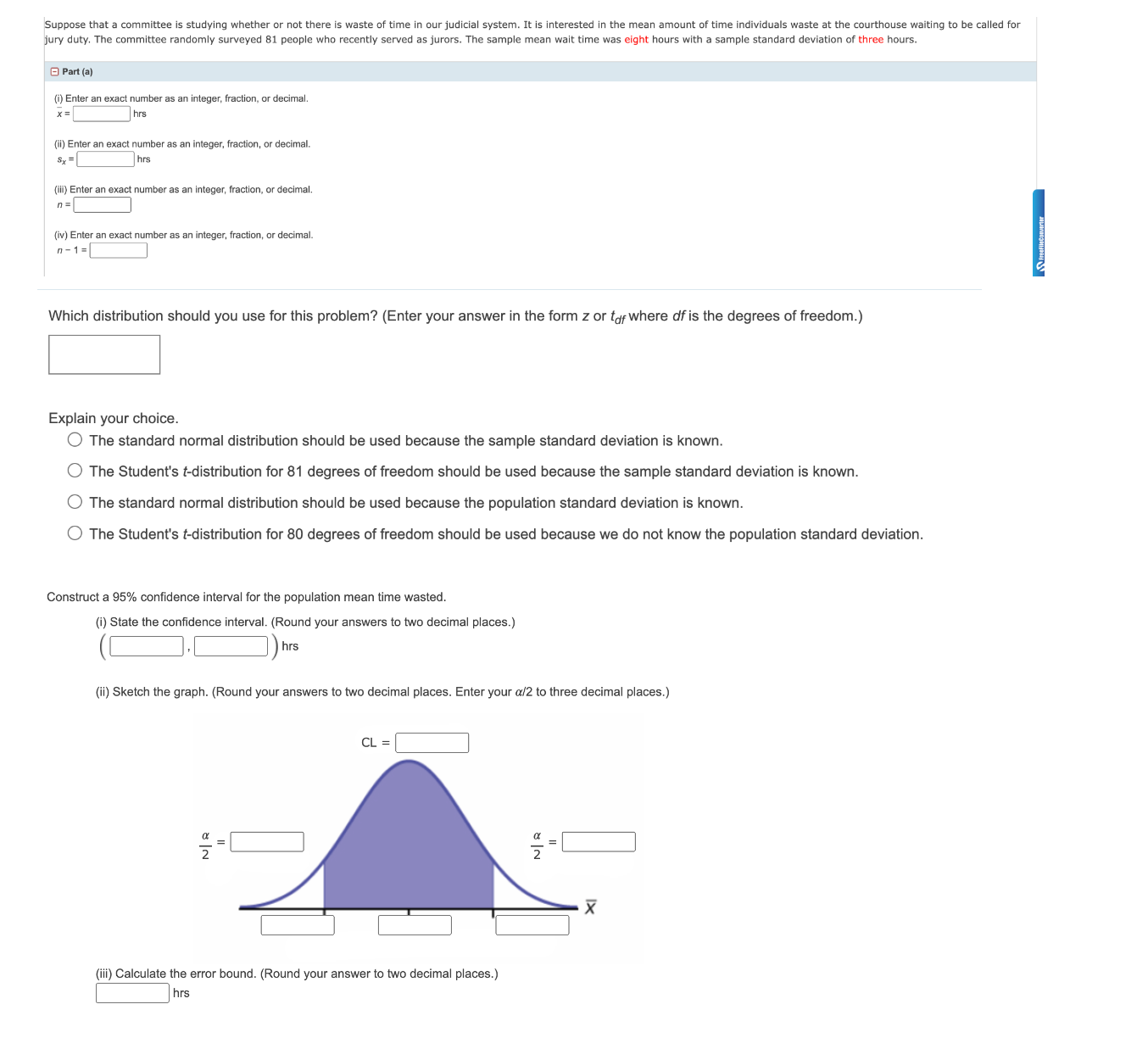 Solved Part (a) (i) Enter an exact number as an integer, | Chegg.com