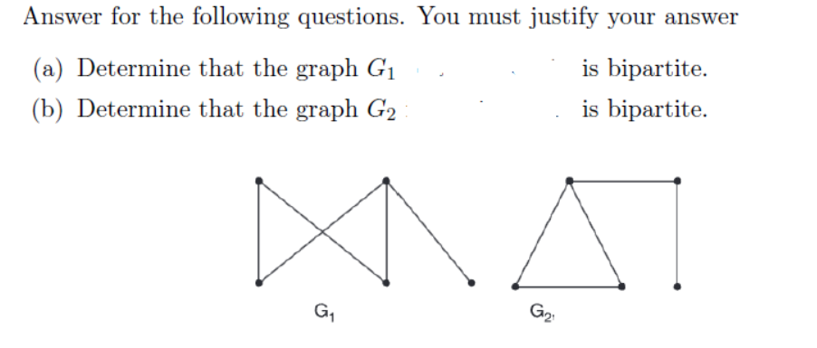 Solved Answer for the following questions. You must justify | Chegg.com