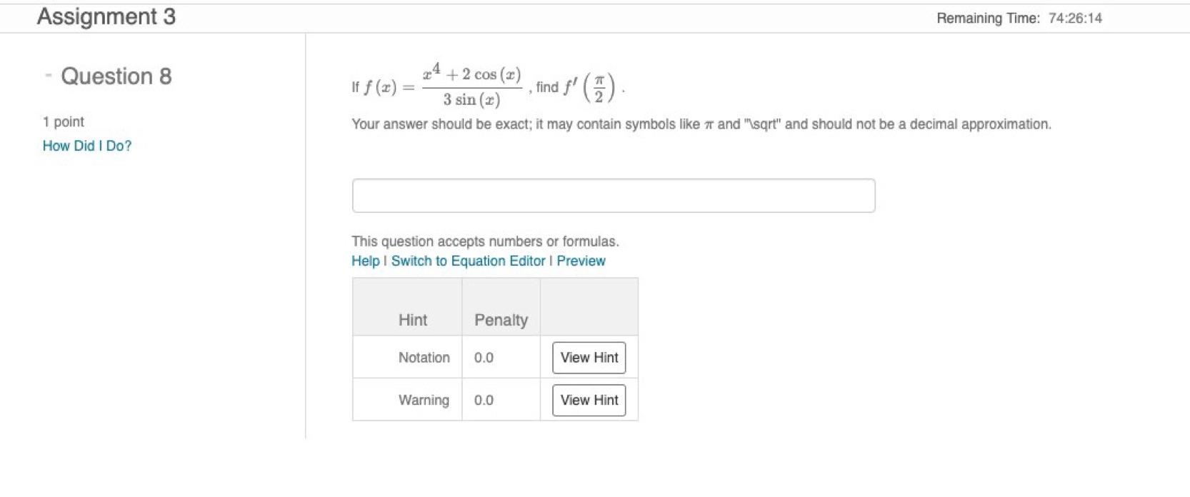 Solved Assignment 3 Remaining Time: 74:26:14 Question 8 24 + | Chegg.com