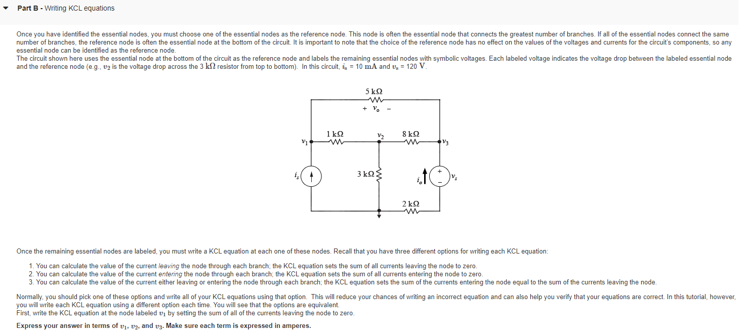 Solved Learning Goal: To use the node-voltage method to | Chegg.com