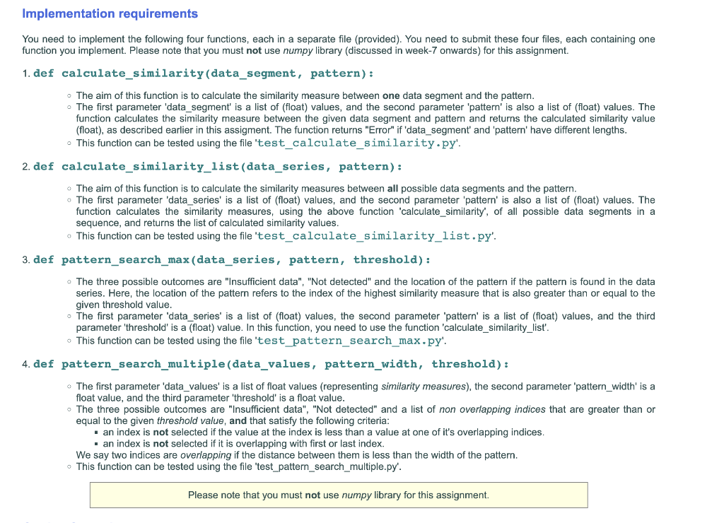Solved In this assignment, your goal is to write a python | Chegg.com