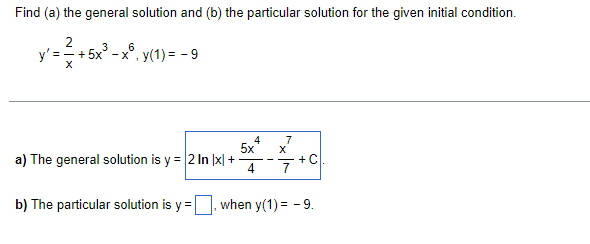 Solved Find (a) The General Solution And (b) The Particular | Chegg.com