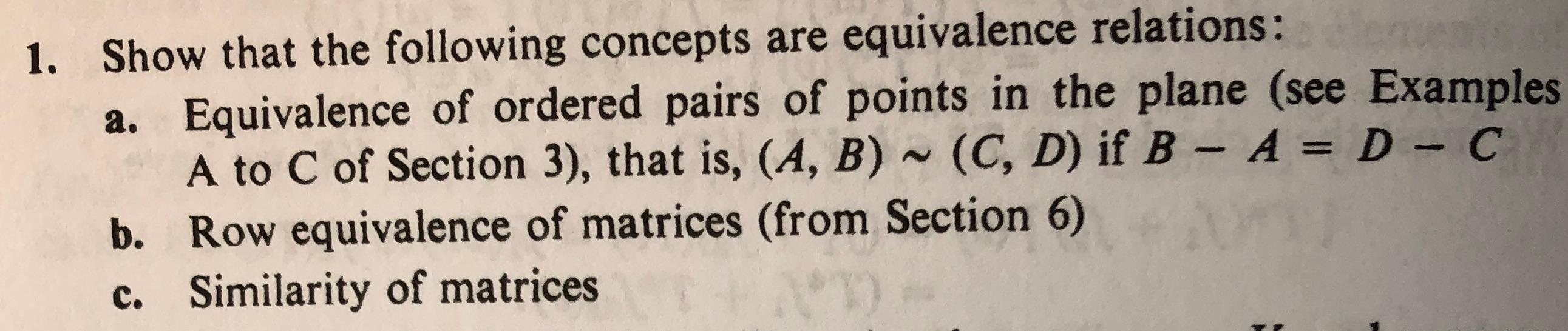 Solved 1. Show that the following concepts are equivalence | Chegg.com