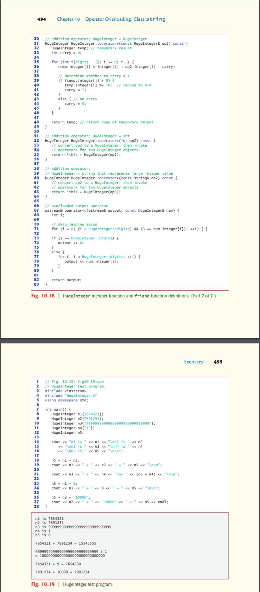 C++ 4. A) Consider the class HugeInt as shown in | Chegg.com
