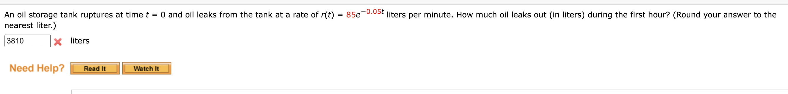 Solved nearest liter.) x liters | Chegg.com