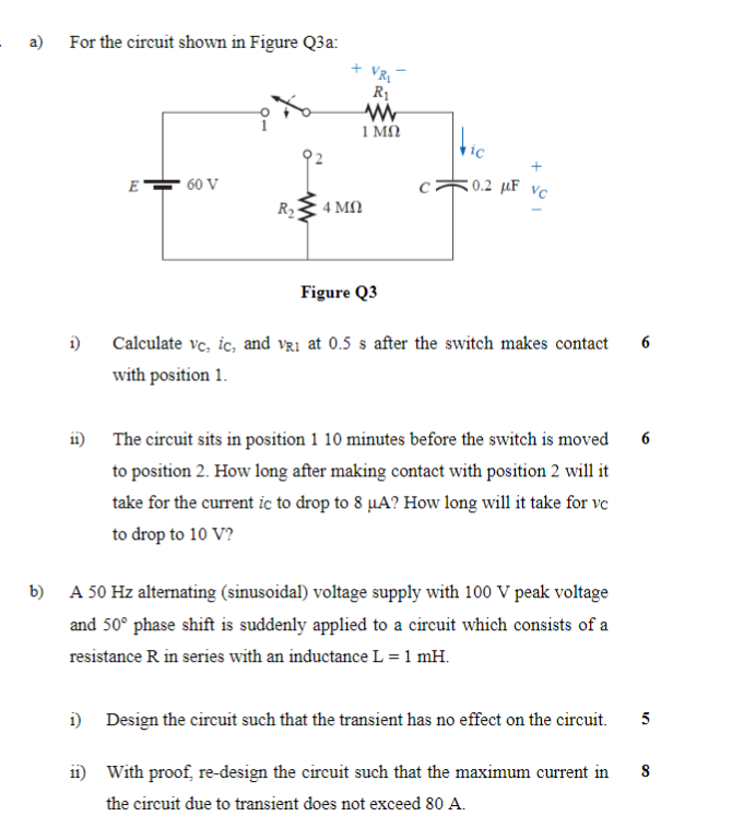 Solved Please solve these capacitor questions regarding | Chegg.com