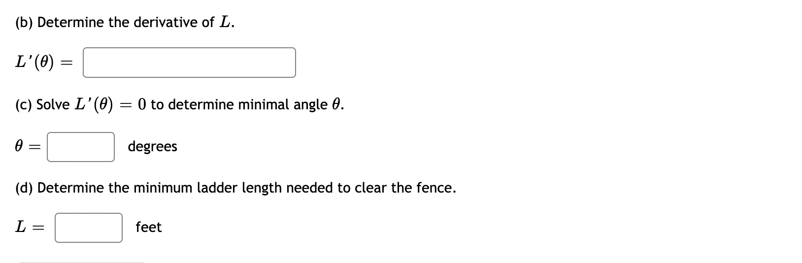 Solved What is the shortest ladder (L) that can clear an 8 | Chegg.com