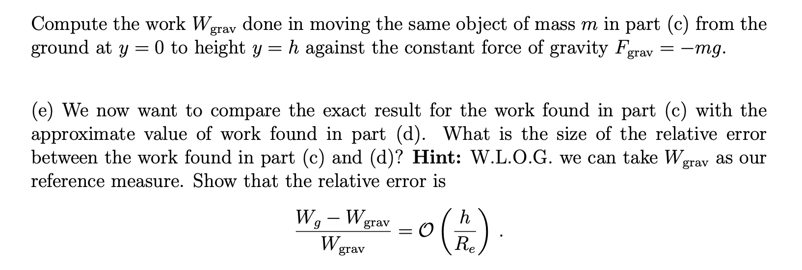 Solved Problem 51 (Derivation Of The Gravitational Potential | Chegg.com