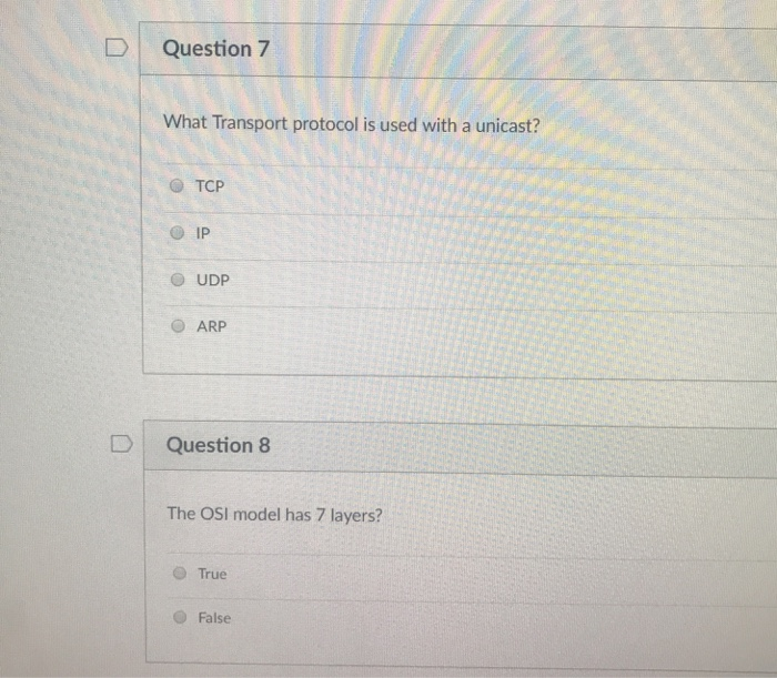 Solved D Question 5 At what layer of the OSI model does | Chegg.com