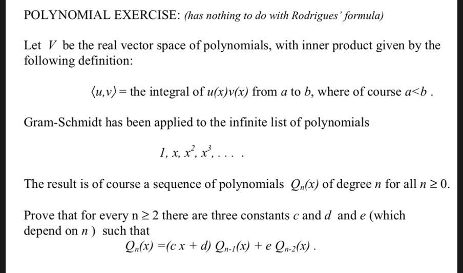 Solved POLYNOMIAL EXERCISE: (has nothing to do with | Chegg.com