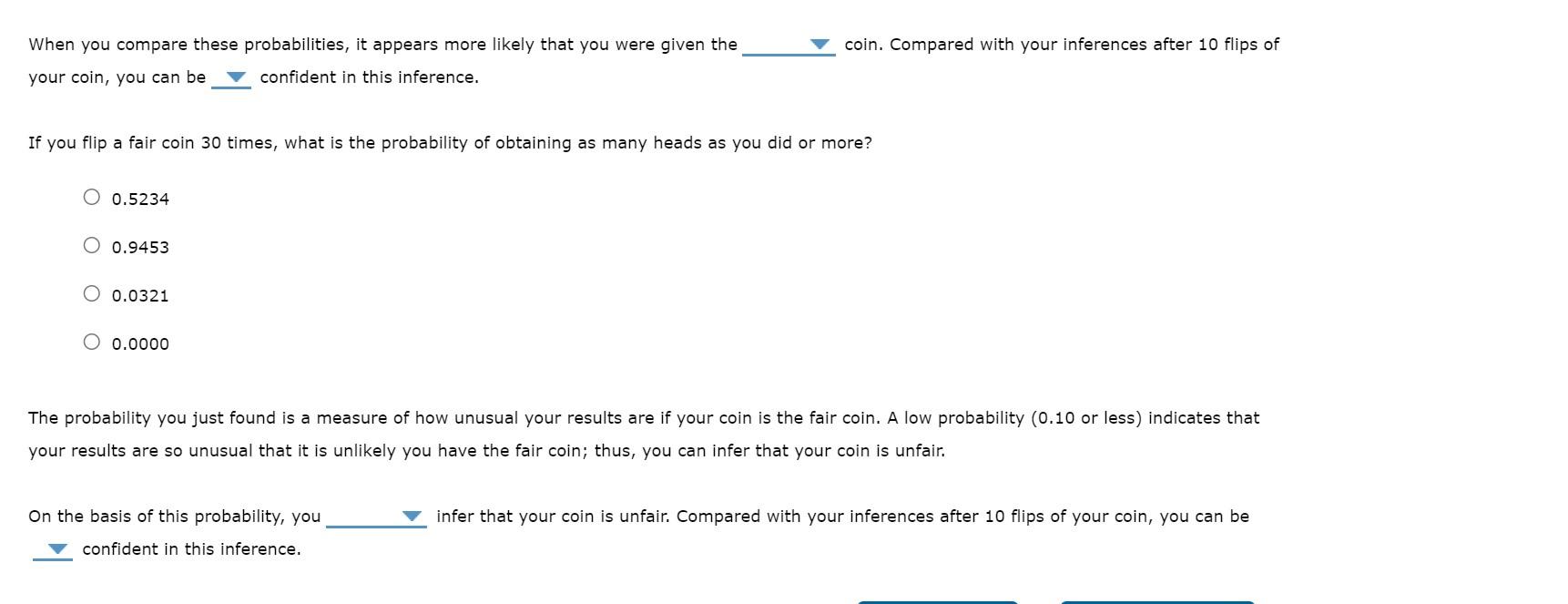 Solved 15. Flipping coins and the binomial distribution and | Chegg.com