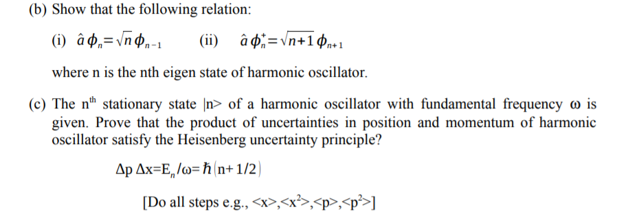 Solved B Show That The Following Relation I A0 Vn0n 1 Chegg Com