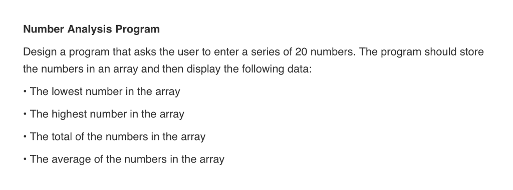 Solved Number Analysis Program Design A Program That Asks 4012