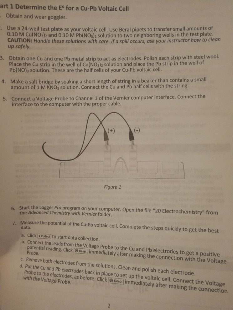 Experiment 20 electrochemistry lab report picture