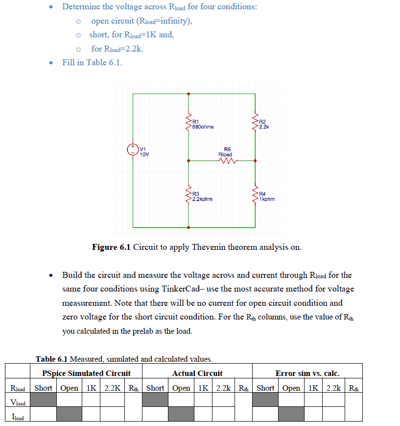 What Is Rload Solved Determine the voltage across Rload for four | Chegg.com