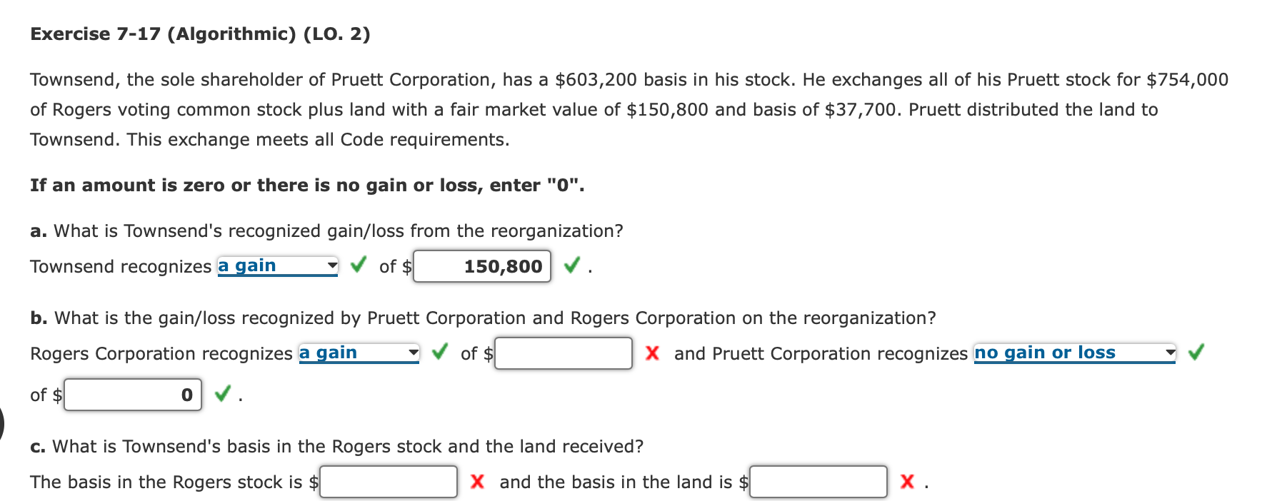 Solved Townsend, the sole shareholder of Pruett Corporation,