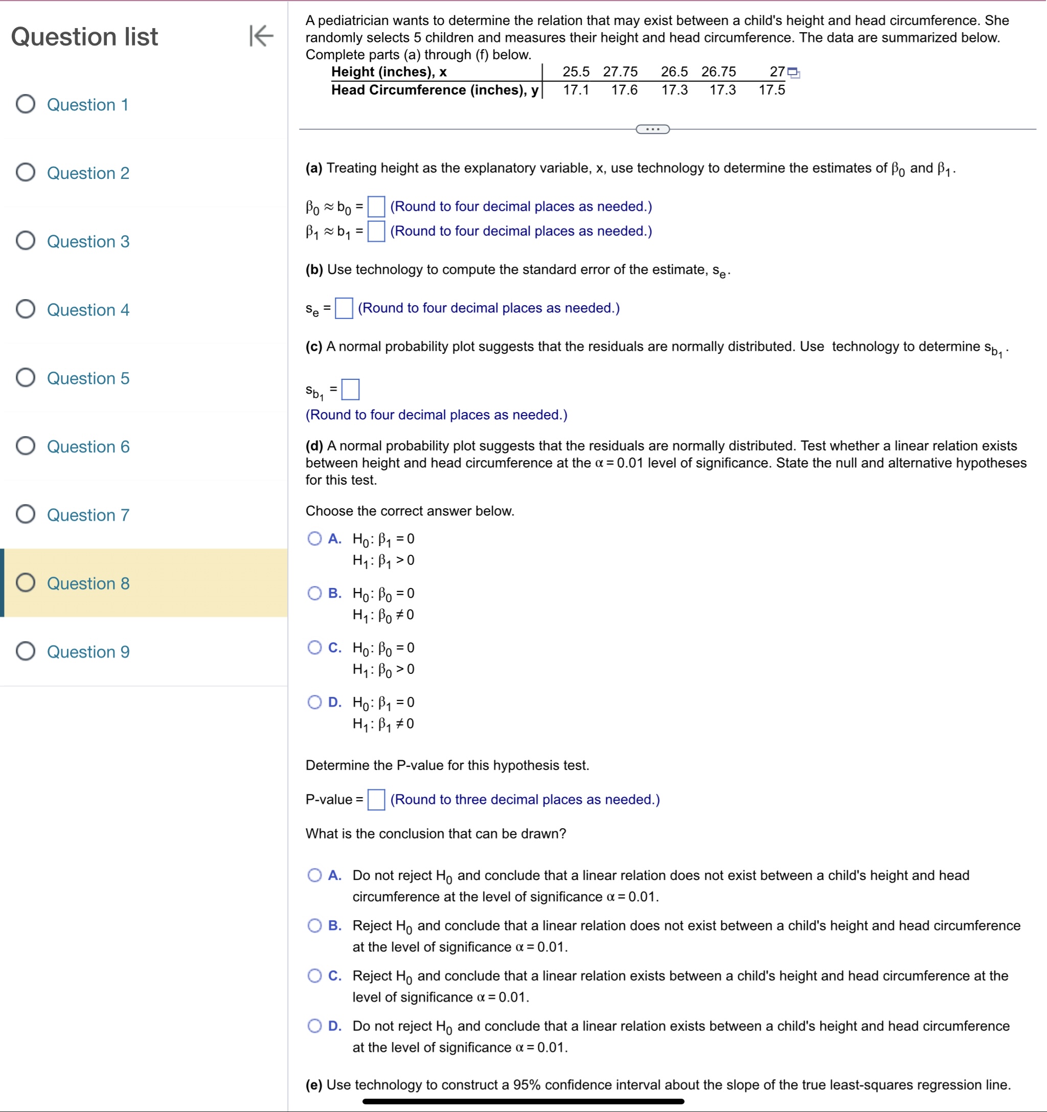 Solved Lestion List ← A Pediatrician Wants To Determine The | Chegg.com