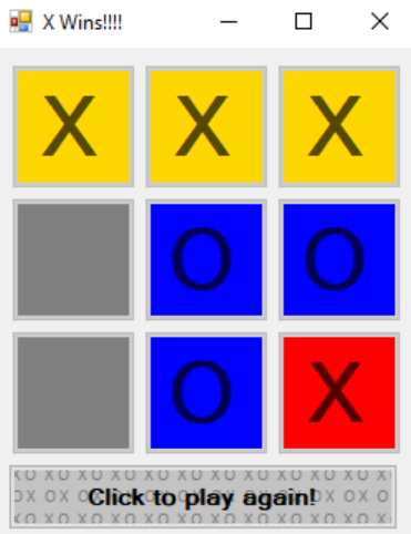 Solved Visual Basic C Game Tic Tac Toe I Have Set Up Chegg Com