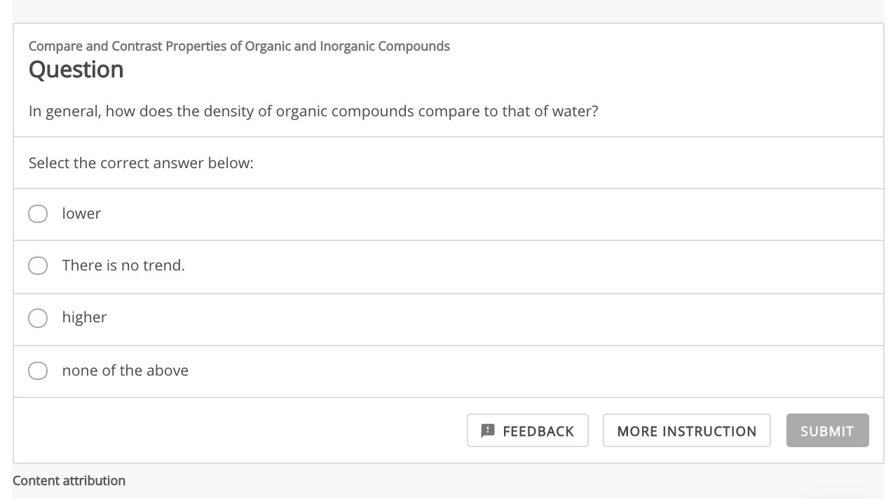 Solved Compare And Contrast Properties Of Organic And | Chegg.com