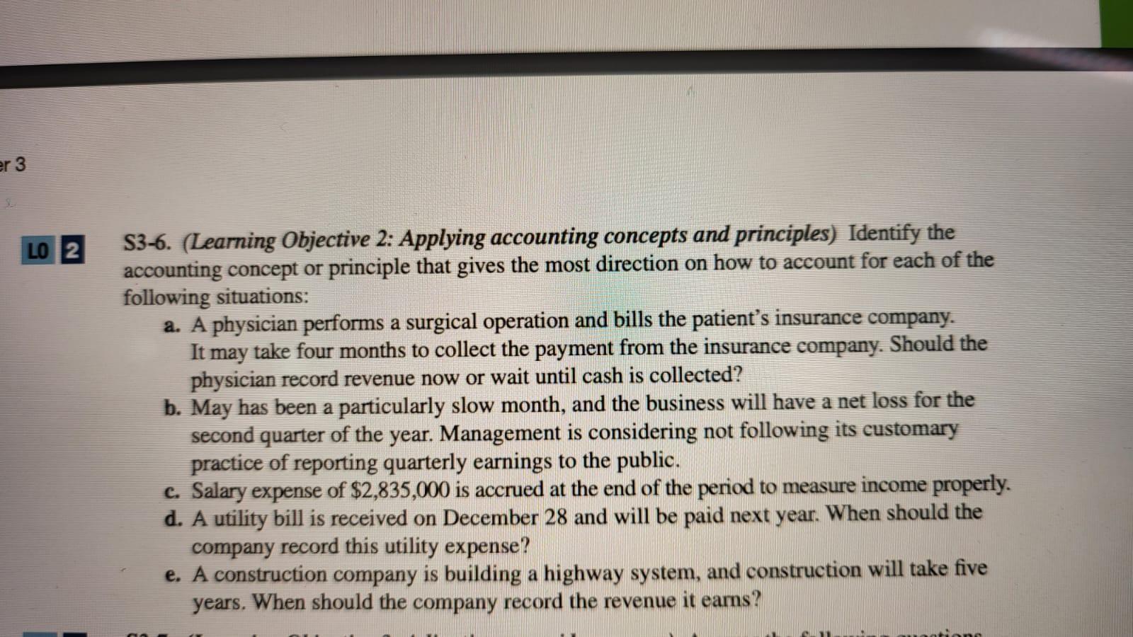 Solved S3 6 Learning Objective 2 Applying Accounting 5745