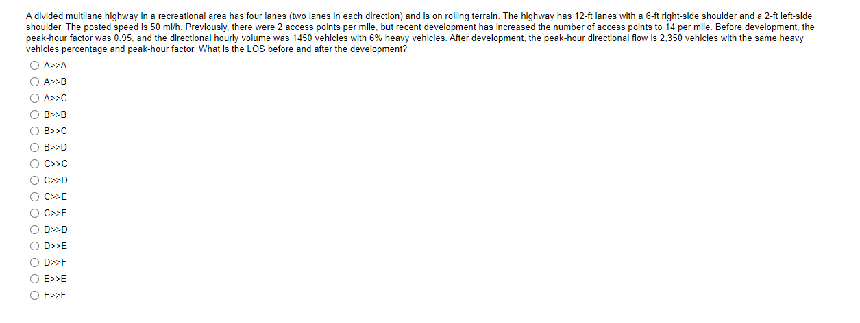 Solved A Divided Multilane Highway In A Recreational Area Chegg Com   Php04ZTiE