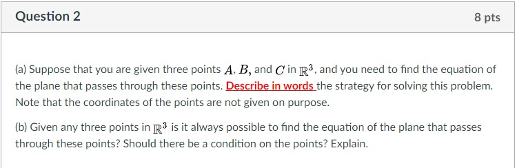 Solved Suppose that you are given three points A, B, and C | Chegg.com