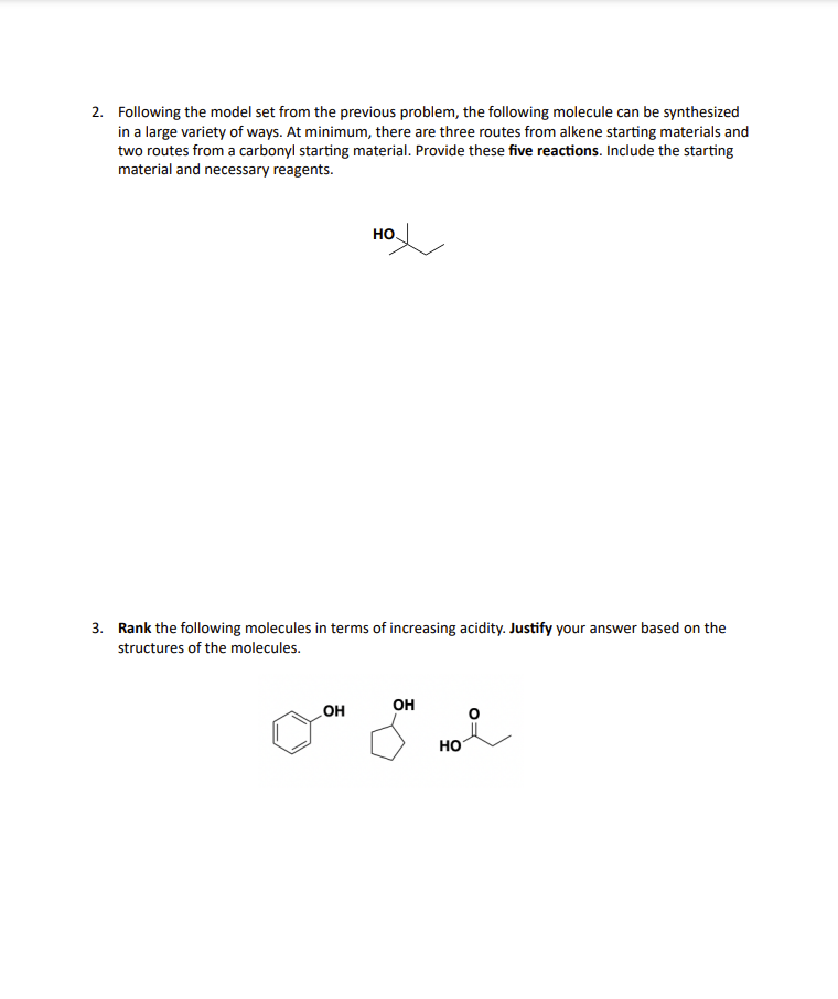 Solved 2. Following the model set from the previous problem, | Chegg.com