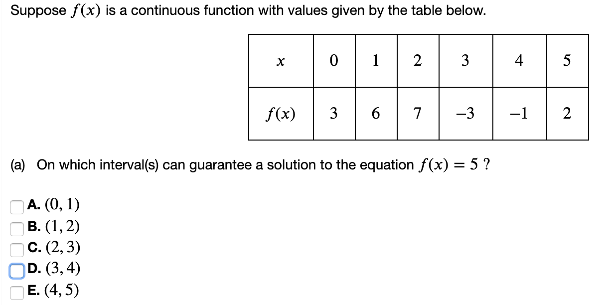 Solved GOAL: Use the Intermediate Value Theorem to prove | Chegg.com