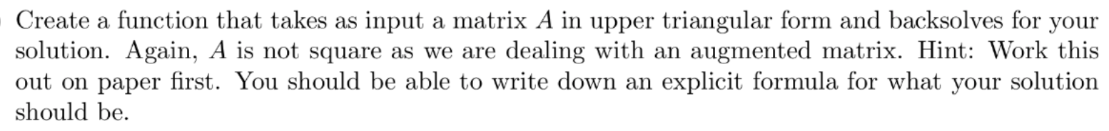 Solved (Coding) In this problem we will create code to solve | Chegg.com